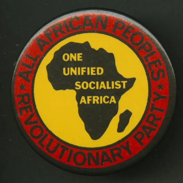 Framed Print : Pinback button promoting All-African Peoples Revolutionary Party, after 1958 Framed Print : Pinback button promoting All-African Peoples Revolutionary Party, after 1958