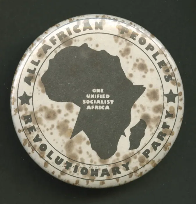 Framed Print : Pinback button promoting All-African Peoples Revolutionary Party, after 1958 Framed Print : Pinback button promoting All-African Peoples Revolutionary Party, after 1958
