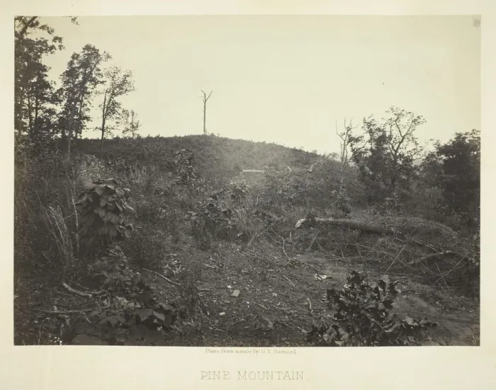 Framed Print : Pine Mountain, 1866. Creator: George N. Barnard Framed Print : Pine Mountain, 1866. Creator: George N. Barnard