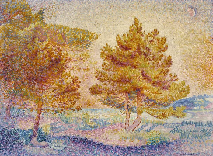 Framed Print : Pines, c1898. Creator: Cross, Henri Edmond (1856-1910) Framed Print : Pines, c1898. Creator: Cross, Henri Edmond (1856-1910)