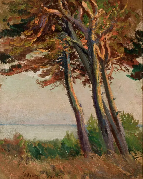 Framed Print : Pines at Polaga, 1908. Creator: Leon Wyczolkowski Framed Print : Pines at Polaga, 1908. Creator: Leon Wyczolkowski