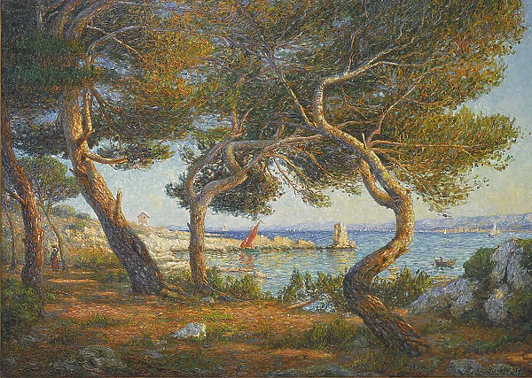 Pines, Sunlight Effect on the Island of Saint-Honorat, near Cannes, 1906. Creator: Picabia, Francis (1879-1953)