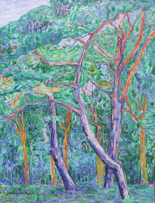 Framed Print : Pinewood, 1908. Creator: Heemskerck, Jacoba van (1876-1923) Framed Print : Pinewood, 1908. Creator: Heemskerck, Jacoba van (1876-1923)