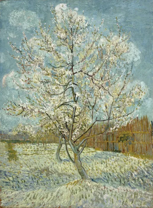 Framed Print : The pink peach tree, 1888. Artist: Gogh, Vincent, van (1853-1890) Framed Print : The pink peach tree, 1888. Artist: Gogh, Vincent, van (1853-1890)