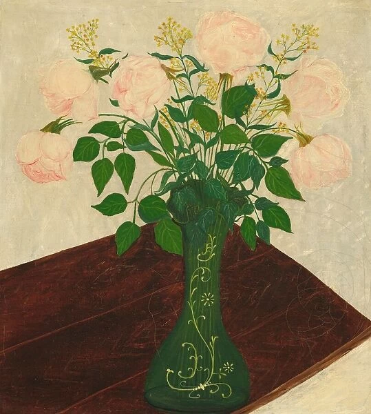 Pink Roses, fourth quarter 19th century. Creator: Unknown