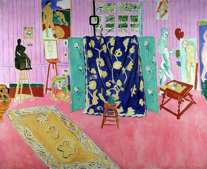 Framed Print : The Pink Studio, 1911. Creator: Henri Matisse. The Pink Studio, 1911. Creator: Henri Matisse Framed Print : The Pink Studio, 1911. Creator: Henri Matisse. The Pink Studio, 1911. Creator: Henri Matisse