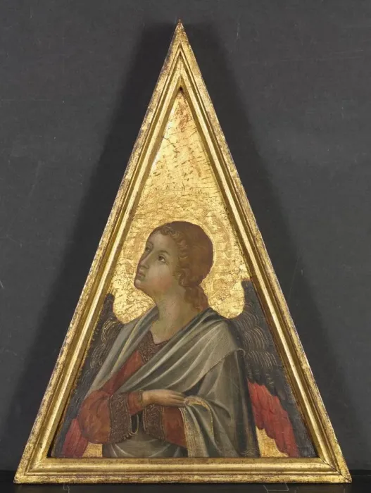 Framed Print : Pinnacle with Angel, c. 1340. Creator: Niccolo di Segna (Italian), circle of Framed Print : Pinnacle with Angel, c. 1340. Creator: Niccolo di Segna (Italian), circle of