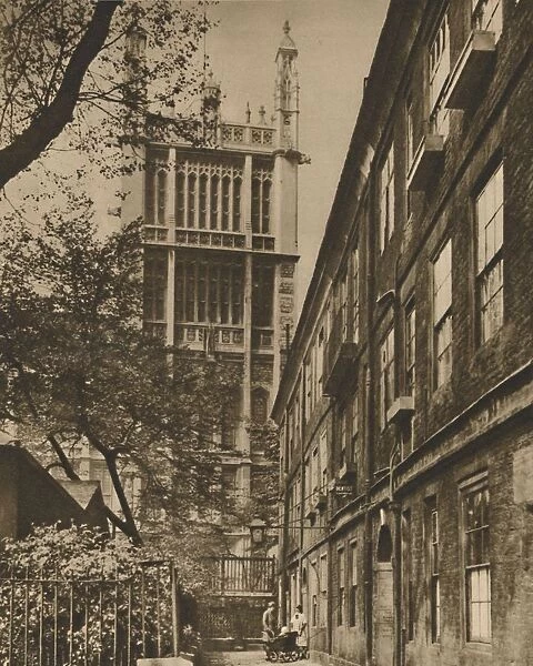 Pinnacled Tower of the Records Office from Cliffords Inn, c1935. Creator: Donald McLeish