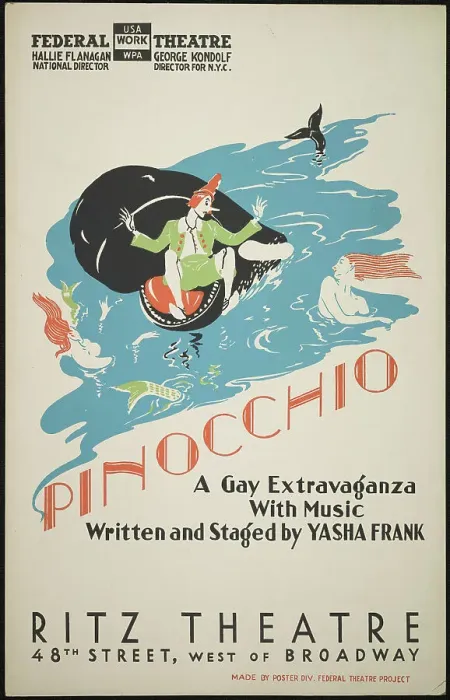 Framed Print : Pinocchio, [193-]. Creator: Unknown