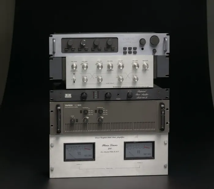 Framed Print : Pioneer Electronic Crossover SF-850 for DJ setup, ca. 1970. Creator: Pioneer Framed Print : Pioneer Electronic Crossover SF-850 for DJ setup, ca. 1970. Creator: Pioneer