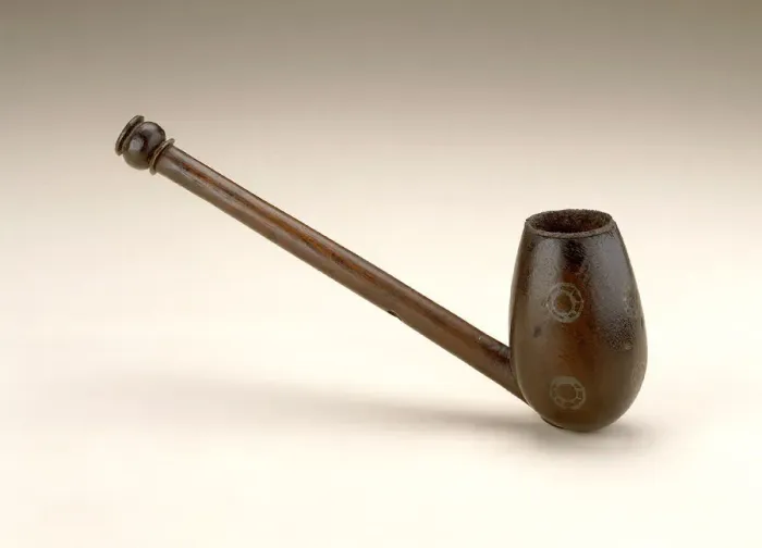 Framed Print : Pipe, Early-late 19th century. Creator: Unknown Framed Print : Pipe, Early-late 19th century. Creator: Unknown