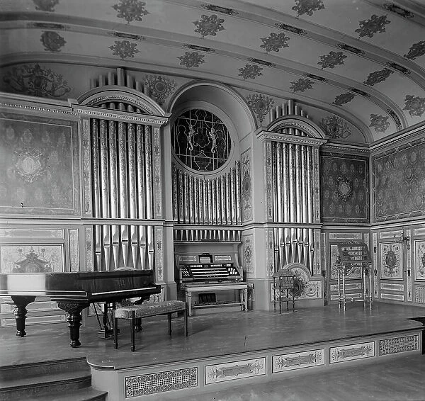 Pipe Organ at The Mexican Embassy, Washington, D.C. between 1910 and 1920. Creator: Harris & Ewing. Pipe Organ at The Mexican Embassy, Washington, D.C. between 1910 and 1920. Creator: Harris & Ewing