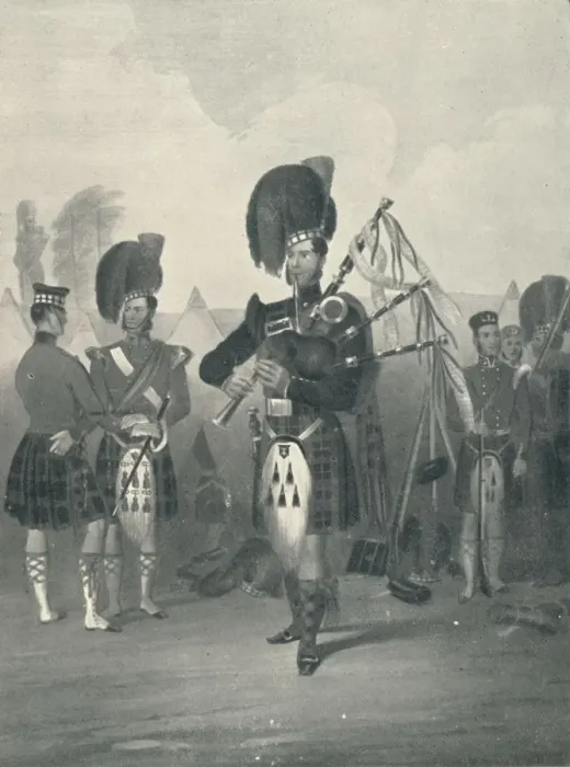 Framed Print : Piper, 42nd Royal Highlanders, c19th century, (1909) Framed Print : Piper, 42nd Royal Highlanders, c19th century, (1909)