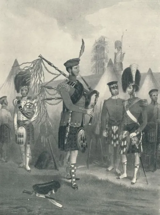 Framed Print : Piper, 93rd Sutherland Highlanders, c19th century (1909) Framed Print : Piper, 93rd Sutherland Highlanders, c19th century (1909)