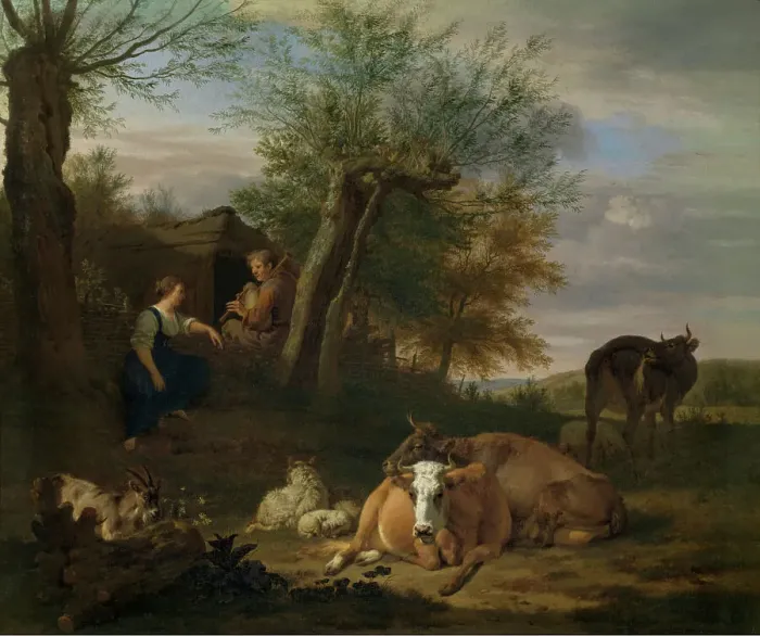 Framed Print : Piper, mid-17th century. Creator: Adriaen van de Velde Framed Print : Piper, mid-17th century. Creator: Adriaen van de Velde