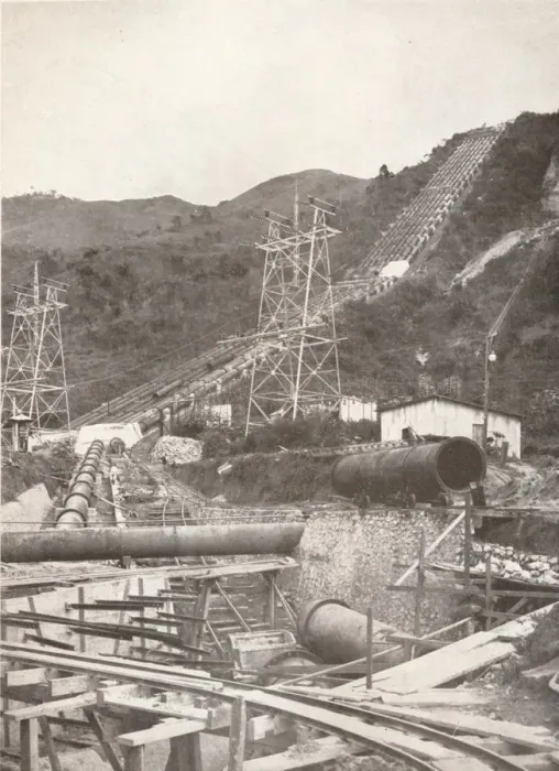 Framed Print : The Pipes at Riberao das Lages: Rio Light and Power Works, 1914 Framed Print : The Pipes at Riberao das Lages: Rio Light and Power Works, 1914
