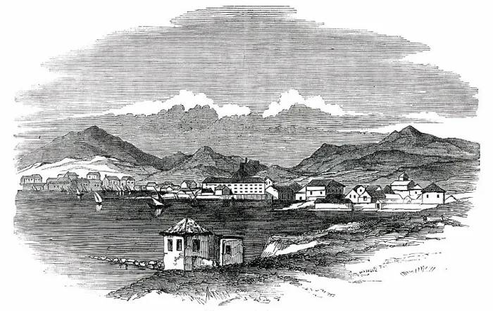 Framed Print : The Piraeus, at Athens, 1850. Creator: Unknown Framed Print : The Piraeus, at Athens, 1850. Creator: Unknown