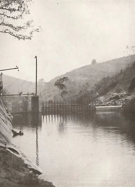 Pirahy Diversion (Dam from up stream) of the Rio Light and Power Works, 1914