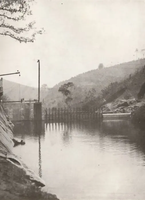 Framed Print : Pirahy Diversion (Dam from up stream) of the Rio Light and Power Works, 1914 Framed Print : Pirahy Diversion (Dam from up stream) of the Rio Light and Power Works, 1914