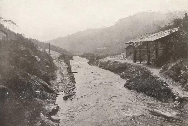 Pirahy Diversion: View down-stream from outlet of tunnel. 1914