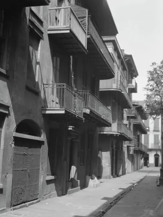 Framed Print : Pirate Alley, New Orleans, between 1920 and 1926. Creator: Arnold Genthe Framed Print : Pirate Alley, New Orleans, between 1920 and 1926. Creator: Arnold Genthe