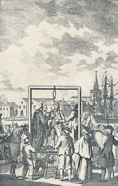A Pirate hanged at Execution Dock, c1795. Artist: Robert Dodd