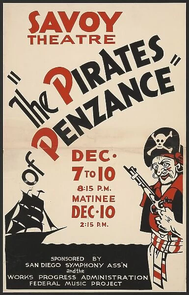 The Pirates of Penzance, San Diego, [193-]. Creator: Unknown