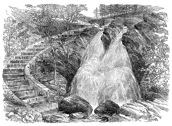 Pisciculture - ponds at home and abroad: salmon-stairs, 1862. Creator: Unknown