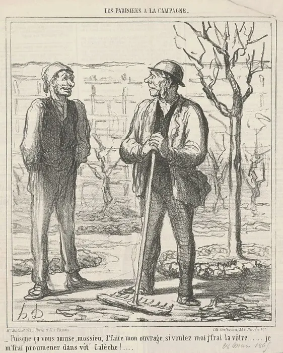 Framed Print : Pisque ca vous amuse... 19th century. Creator: Honore Daumier Framed Print : Pisque ca vous amuse... 19th century. Creator: Honore Daumier
