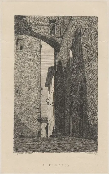 Framed Print : A Pistoia [In Pistoia], 1872. Creator: Telemaco Signorini