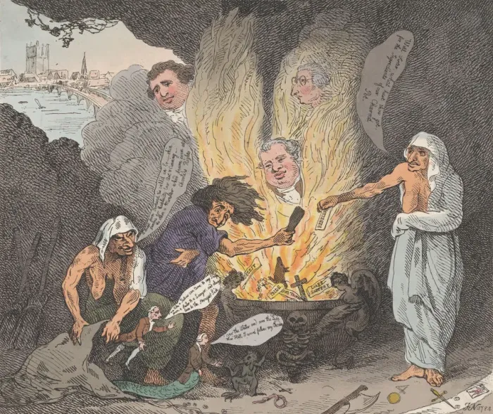 Framed Print : The Pit of Acheron or The Birth of the Plagues of England, January 28, 1784 Framed Print : The Pit of Acheron or The Birth of the Plagues of England, January 28, 1784
