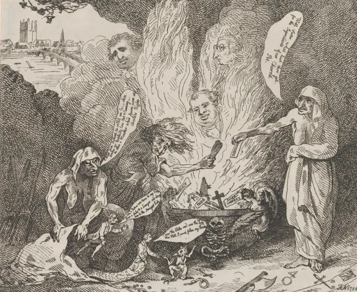 Framed Print : The Pit of Acheron or The Birth of the Plagues of England, January 28, 1784 Framed Print : The Pit of Acheron or The Birth of the Plagues of England, January 28, 1784
