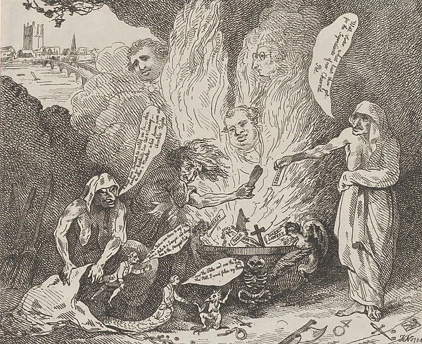 The Pit of Acheron or The Birth of the Plagues of England, January 28, 1784