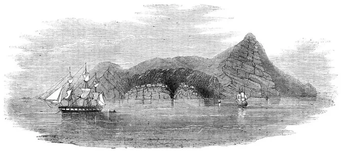Framed Print : Pitcairn's Island - sketched from H.M.S. Amphitheatre, 1856. Creator: Unknown. Pitcairn's Island - sketched from H.M.S. Amphitheatre, 1856. Creator: Unknown Framed Print : Pitcairn's Island - sketched from H.M.S. Amphitheatre, 1856. Creator: Unknown. Pitcairn's Island - sketched from H.M.S. Amphitheatre, 1856. Creator: Unknown