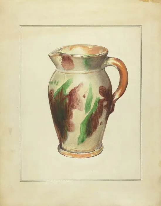 Framed Print : Pitcher, 1935 / 1942. Creator: Anna Aloisi Framed Print : Pitcher, 1935 / 1942. Creator: Anna Aloisi