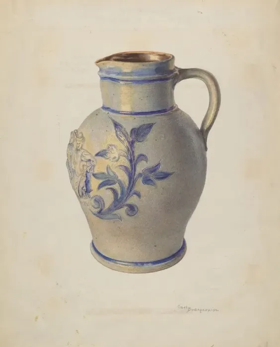 Framed Print : Pitcher, 1935 / 1942. Creator: Carl Buergerniss Framed Print : Pitcher, 1935 / 1942. Creator: Carl Buergerniss