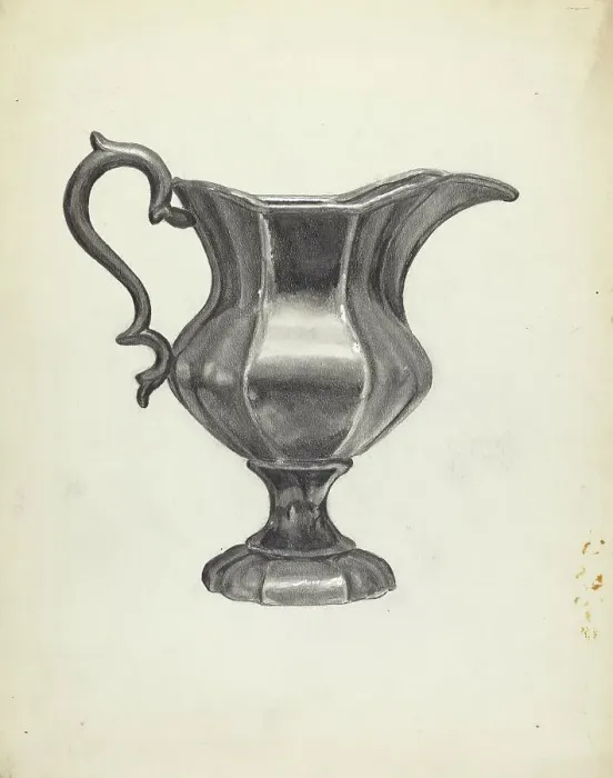 Framed Print : Pitcher, 1935 / 1942. Creator: Francis Borelli Framed Print : Pitcher, 1935 / 1942. Creator: Francis Borelli