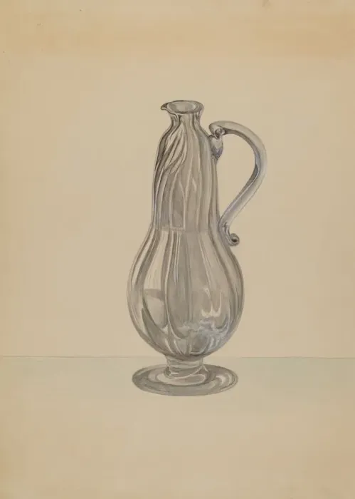 Framed Print : Pitcher, 1935 / 1942. Creator: Gertrude Lemberg Framed Print : Pitcher, 1935 / 1942. Creator: Gertrude Lemberg