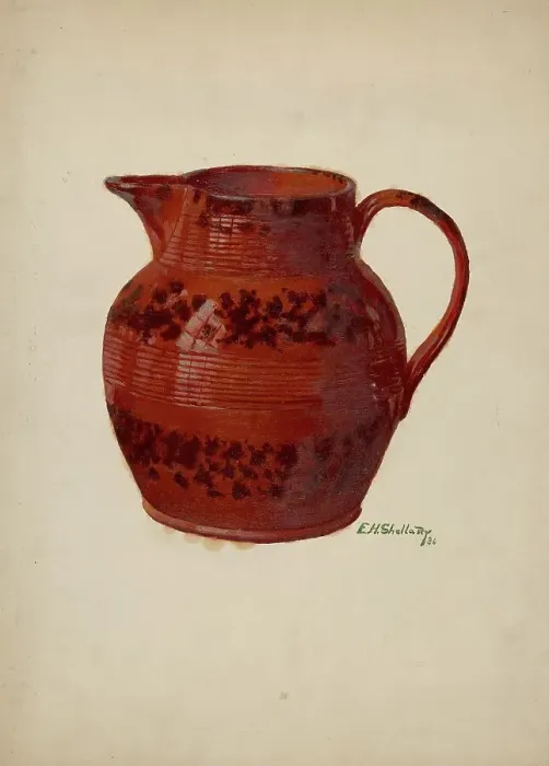 Framed Print : Pitcher, 1936. Creator: Eugene Shellady Framed Print : Pitcher, 1936. Creator: Eugene Shellady
