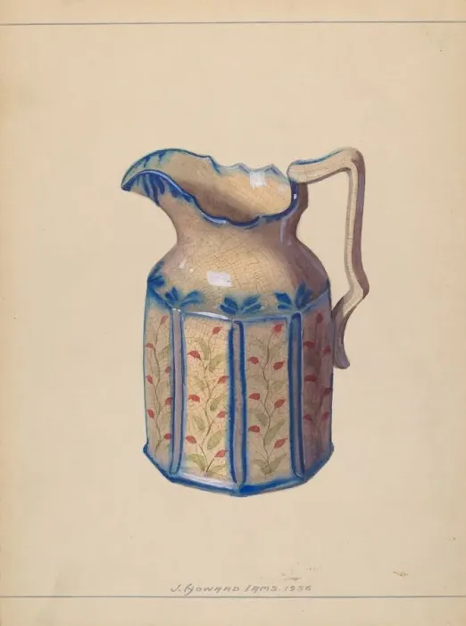 Framed Print : Pitcher, 1936. Creator: J. Howard Iams Framed Print : Pitcher, 1936. Creator: J. Howard Iams