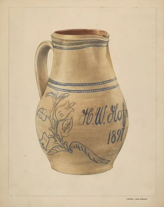 Framed Print : Pitcher, 1937. Creator: Francis Law Durand Framed Print : Pitcher, 1937. Creator: Francis Law Durand