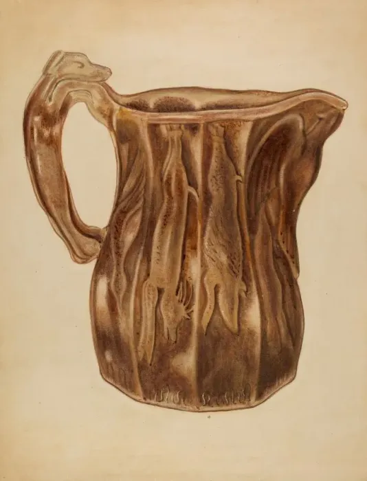 Framed Print : Pitcher, 1937. Creator: Giacinto Capelli Framed Print : Pitcher, 1937. Creator: Giacinto Capelli