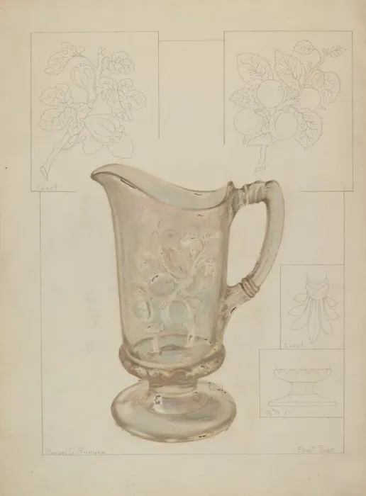 Framed Print : Pitcher, 1937. Creator: Manuel G. Runyan Framed Print : Pitcher, 1937. Creator: Manuel G. Runyan