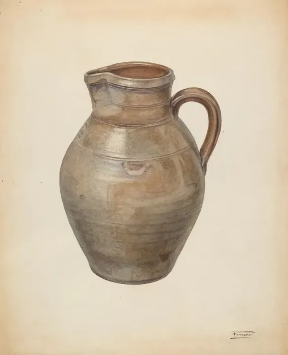 Framed Print : Pitcher, 1938. Creator: Frank Fumagalli Framed Print : Pitcher, 1938. Creator: Frank Fumagalli