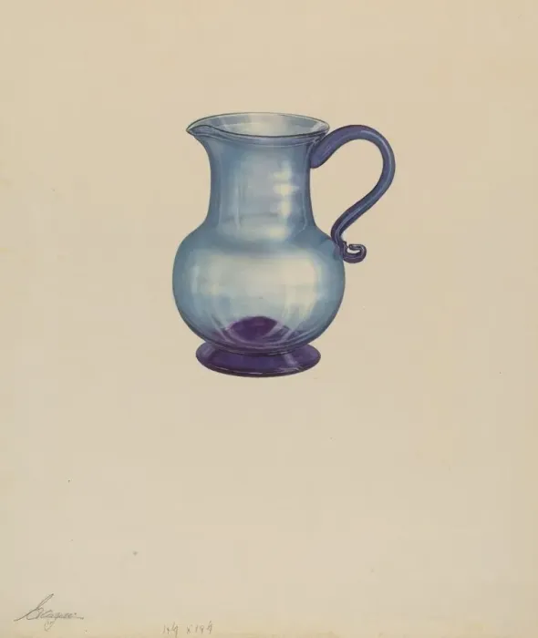 Framed Print : Pitcher, 1938. Creator: Giacinto Capelli Framed Print : Pitcher, 1938. Creator: Giacinto Capelli