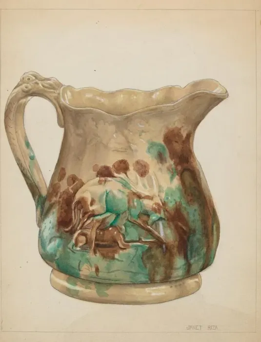 Framed Print : Pitcher, c. 1936. Creator: Janet Riza Framed Print : Pitcher, c. 1936. Creator: Janet Riza