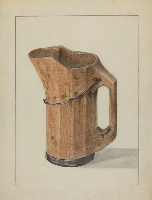 Framed Print : Pitcher, c. 1936. Creator: Yolande Delasser Framed Print : Pitcher, c. 1936. Creator: Yolande Delasser