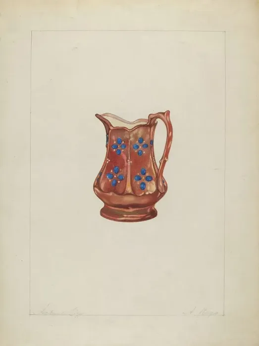 Framed Print : Pitcher, c. 1937. Creator: Arthur Wegg Framed Print : Pitcher, c. 1937. Creator: Arthur Wegg