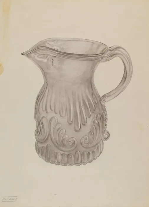 Framed Print : Pitcher, c. 1937. Creator: Frank Fumagalli Framed Print : Pitcher, c. 1937. Creator: Frank Fumagalli