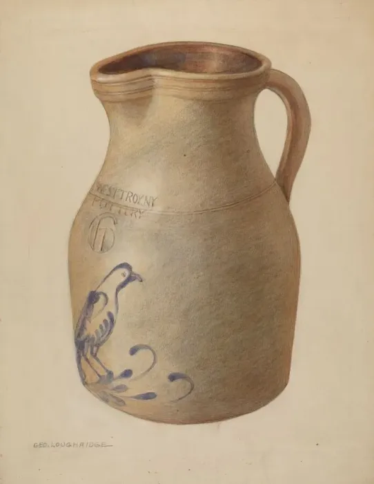 Framed Print : Pitcher, c. 1937. Creator: George Loughridge Framed Print : Pitcher, c. 1937. Creator: George Loughridge
